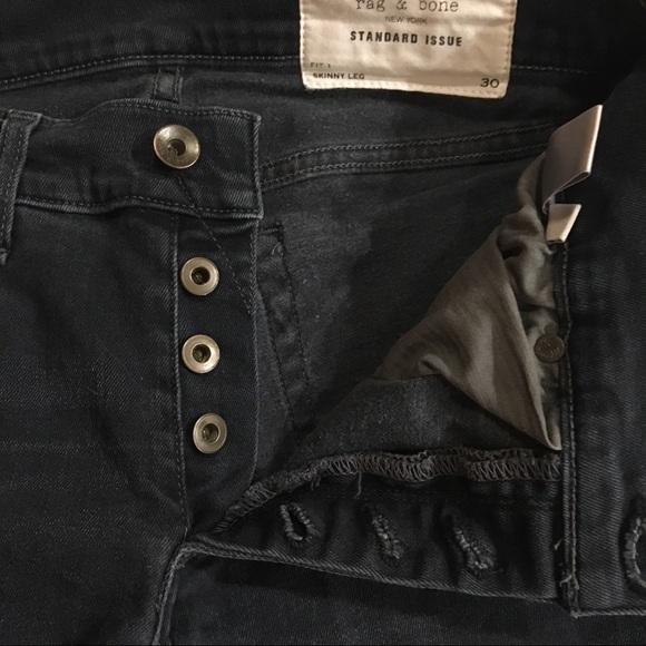 Men’s Rag And Bone Distressed Skinny Jean size 30 - Picture 4 of 8